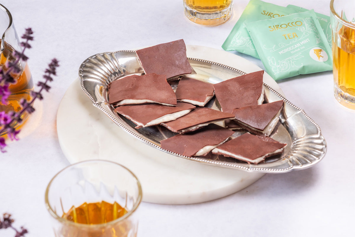 ERFRISCHENDE MOROCCAN-MINT-SCHOKOLADE STÜCKCHEN