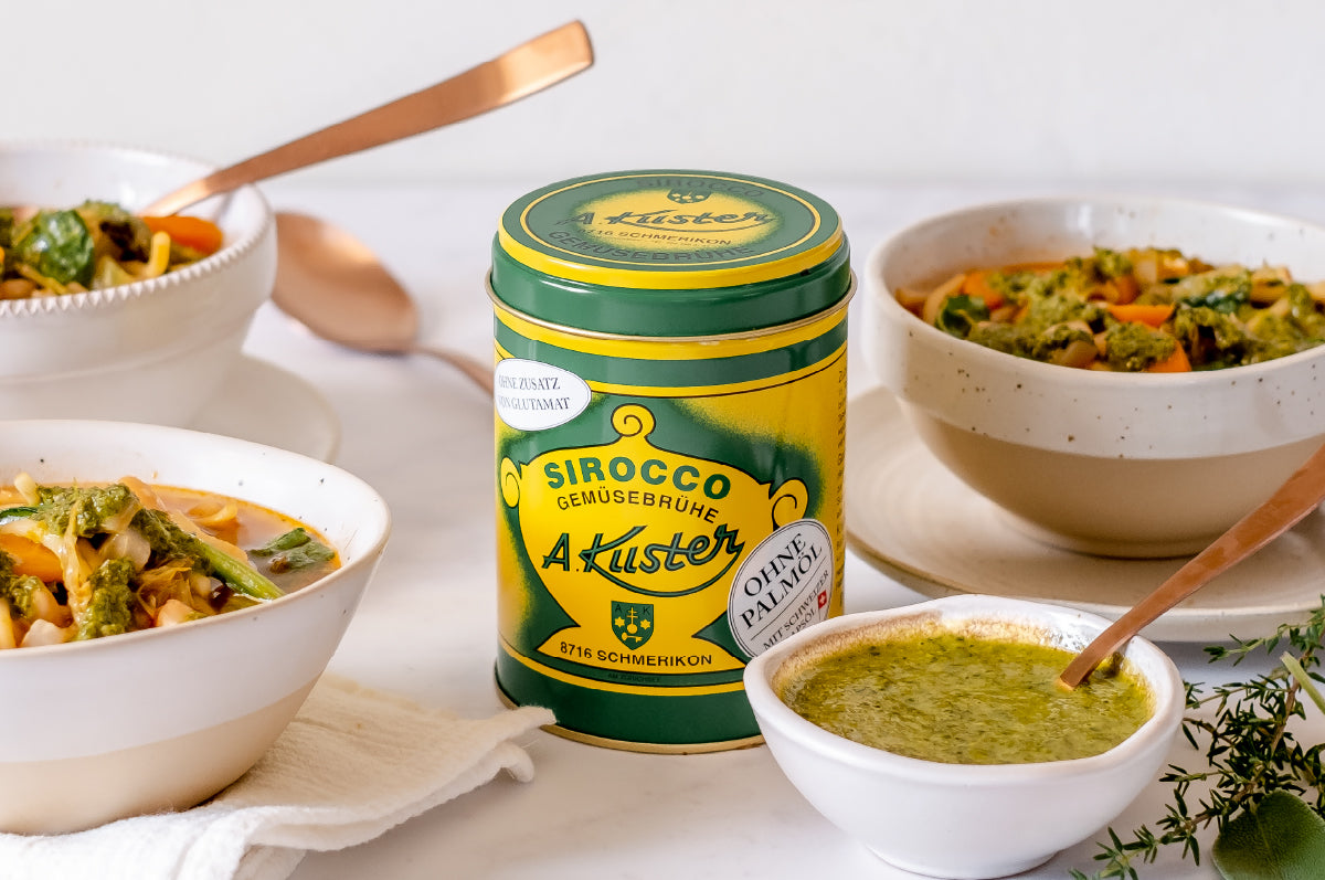 Bouillon-Kreation: Minestrone