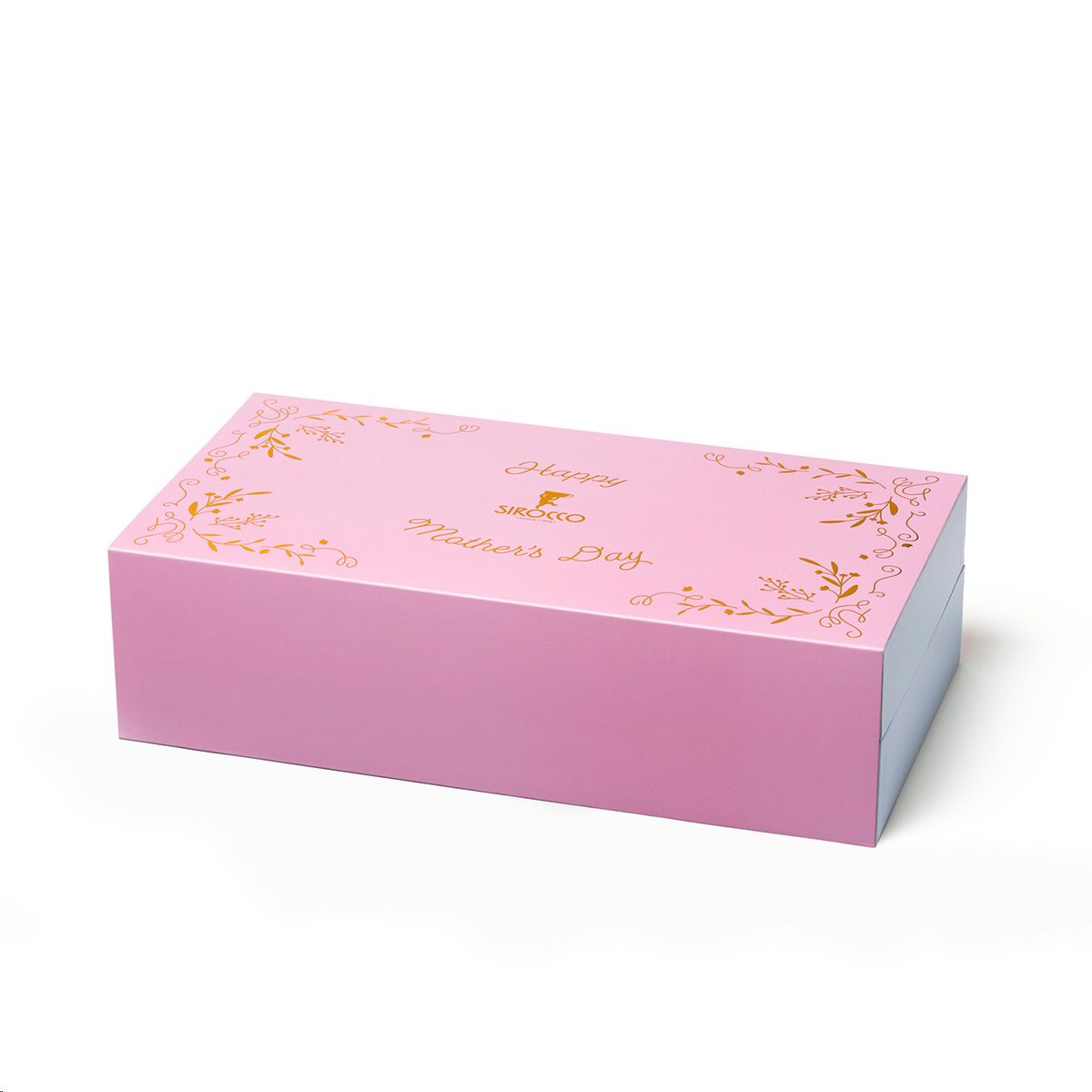 Gift box with two mugs and one tea box
